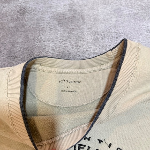 Sweatshirt Mens LT Tan Croft & Barrow Durable Field Issue Black Lab Embroidered - Picture 2 of 7